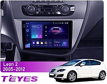 Штатна магнітола Teyes CC3 2k 6+128 Gb Seat Leon 2 2005-2012 (F2) 9"