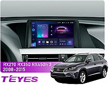 Штатна магнітола Teyes CC3 2k 4+64 Gb Lexus RX270 RX350 RX450h AL10 3 2008-2015 (B) 9"
