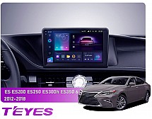 Штатна магнітола Teyes CC3 2k 4+64 Gb Lexus ES ES200 ES250 ES300h ES350 XV60 6 2012-2018 (C) 9"