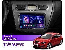 Штатна магнітола Teyes CC3 4+32 Gb Seat Leon 2 2005-2012 (PQ) (F1) 9"