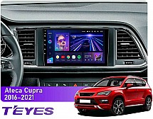 Штатна магнітола Teyes CC3L 4+64 Gb Seat / Cupra Ateca 2016-2021 9"