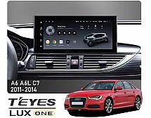 Штатна магнітола Teyes LUX ONE 6+128 Gb Audi A6 A6L C7 2011-2014 12.3"