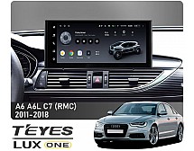 Штатна магнітола Teyes LUX ONE 6+128 Gb Audi A6 A6L C7 (RMC) 2011-2018 12.3"