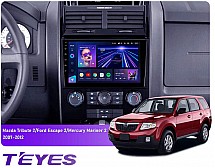 Штатна магнітола Teyes CC3L 4+64 Gb Mazda Tribute, Ford Escape, Mercury Mariner 2 2007-2012 9"