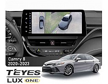 Штатна магнітола Teyes LUX ONE 6+128 Gb 360° Toyota Camry 8 XV70 2020-2023 12.3"