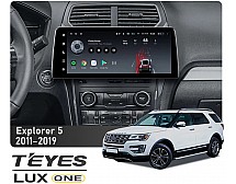 Штатна магнітола Teyes LUX ONE 6+128 Gb Ford Explorer 5 2011-2019 12.3"