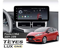 Штатна магнітола Teyes LUX ONE 6+128 Gb Ford Fiesta 6 (Mk6) 2009-2018 (A) 12.3"