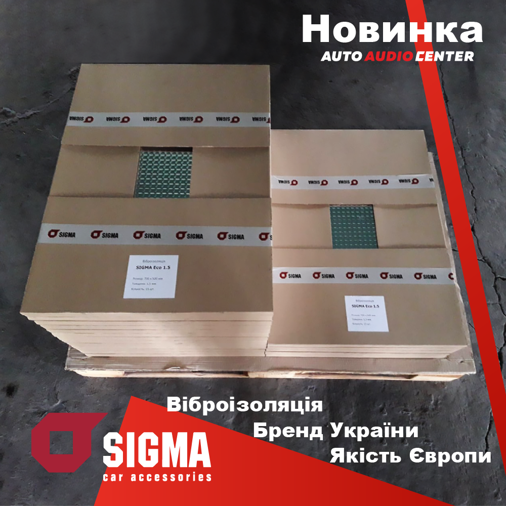 Виброизоляция Sigma: анонс новых вибропоглощающих материалов – made in UA