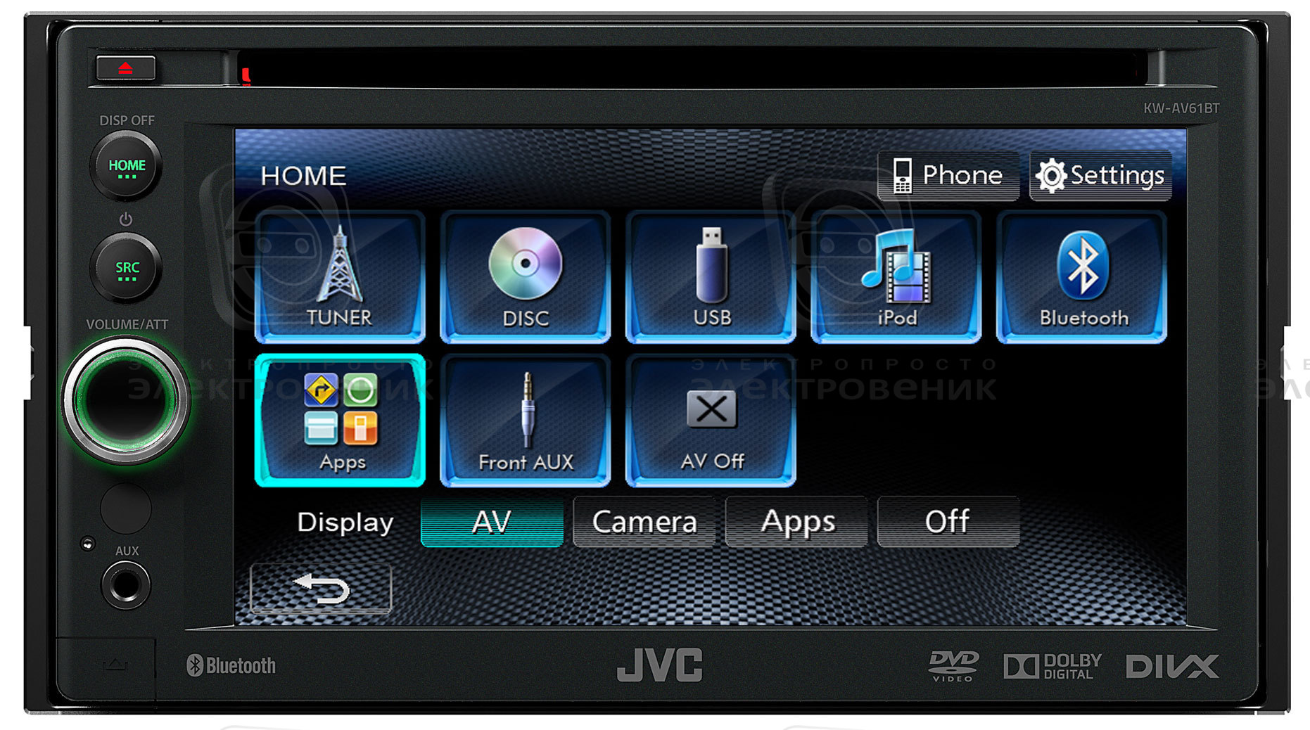 Автомагнитола JVC KW-AV61BTEE купить с доставкой по Украине ...